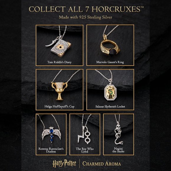 Harry Potter Glasses and Scar Necklace, 925 Sterling Silver - Picture 2 of 5